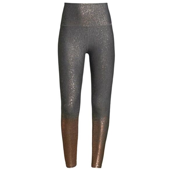 Beyond Yoga Alloy Ombre Leggings size XS NEW Metallic Grey Gold High-Rise - Picture 6 of 11